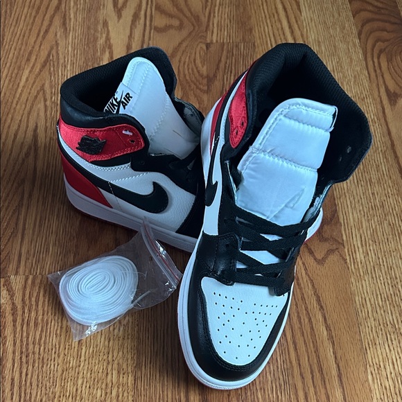 Nike Other - Nike High-Top Sneakers - Red, Black, White